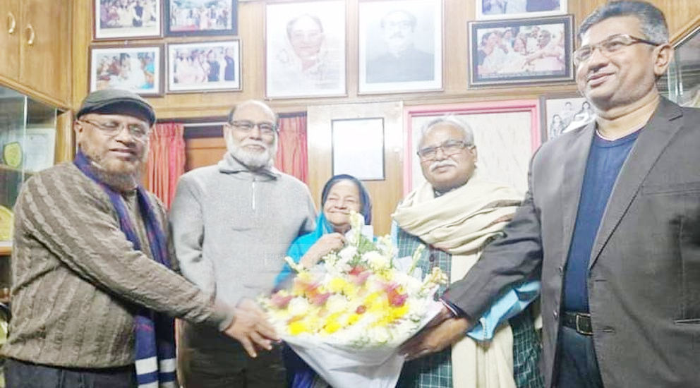 সিলেট আ.লীগের শীর্ষ চার নেতার শুভেচ্ছায় সিক্ত জেবুন্নেছা হক